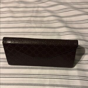 Gucci Brown Leather Clutch